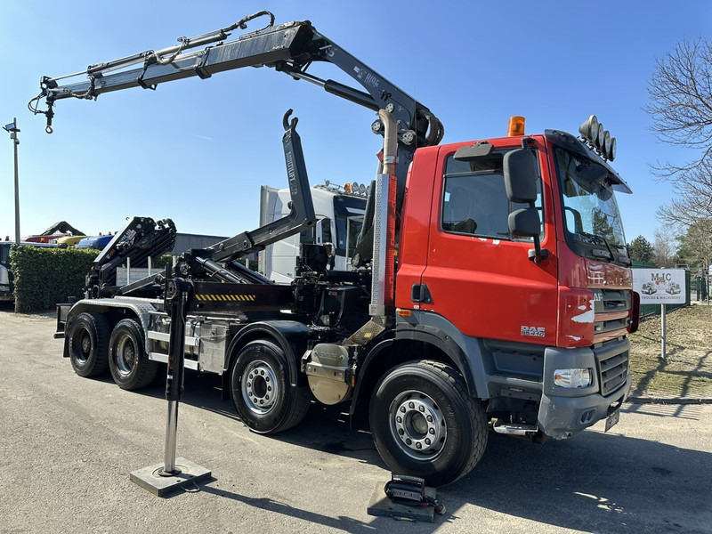 DAF CF 85.410 8x4 HOOKLIFT + CRANE HIAB 244 EP-3 HIDUO - Radio - Rotator - RETARDER - EURO 4 - BIG AXLES HUB REDUCTION - Camión multibasculante, Camión grúa: foto 1 DAF CF 85.410 8x4 HOOKLIFT + CRANE HIAB 244 EP-3 HIDUO - Radio - Rotator - RETARDER - EURO 4 - BIG AXLES HUB REDUCTION - Camión multibasculante, Camión grúa: foto 1
