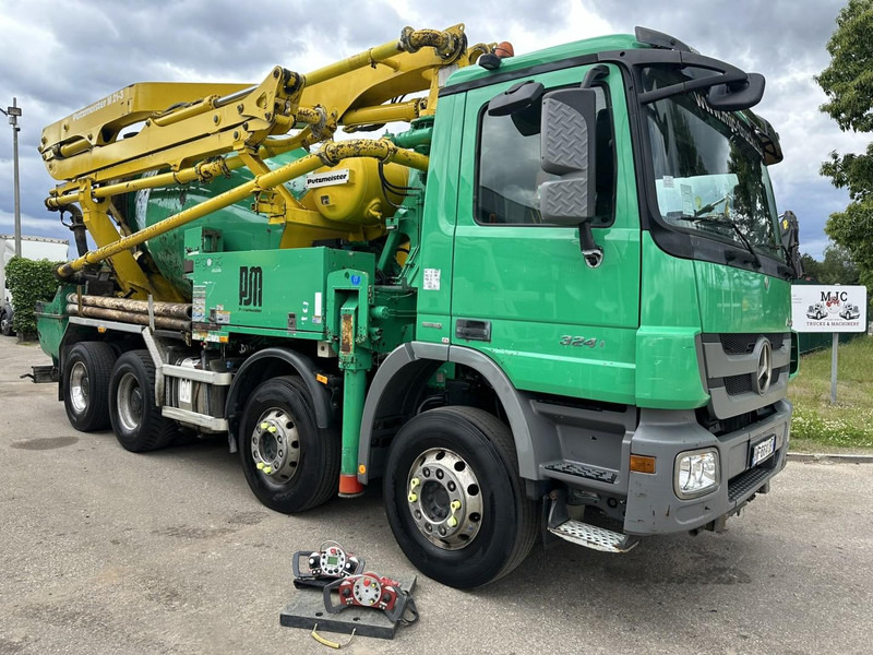 Mercedes-Benz ACTROS 3241 8x4 PUMI PM M 21-3 (21m) Putzmeister - *238.000km* / 1586H - EPS - BLADVERING / NAAFREDUCTIE - Bomba de hormigón: foto 2 Mercedes-Benz ACTROS 3241 8x4 PUMI PM M 21-3 (21m) Putzmeister - *238.000km* / 1586H - EPS - BLADVERING / NAAFREDUCTIE - Bomba de hormigón: foto 2