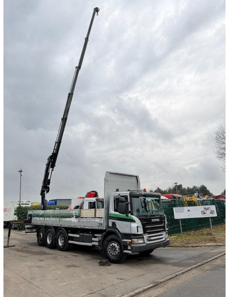 Camión grúa Scania P380 8x4 TRIDEM BAUSTOFF + KRAN HIAB 166 ES-5 HIPRO - ROTATOR + RADIO - 7m60 PRITSCHE - MANUAL - LIFT + LENKACHSE: foto 20