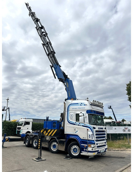 Scania R500 8x2 + CRANE 100Tm! PALFINGER PK100002 G 8x + 1 ME - RETARDER - ALCOA DURA BRIGHT - LIFT + STEERING - 5/6 HYDR F - TÜV 05/2026 - TOP CONDITION - Camión grúa: foto 5 Scania R500 8x2 + CRANE 100Tm! PALFINGER PK100002 G 8x + 1 ME - RETARDER - ALCOA DURA BRIGHT - LIFT + STEERING - 5/6 HYDR F - TÜV 05/2026 - TOP CONDITION - Camión grúa: foto 5