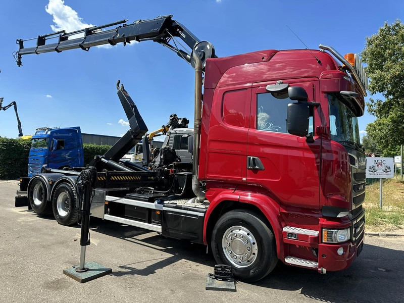 Scania R580 6X2 V8 HOOKLIFT + CRANE HIAB 211 E-4 HIPRO - ROTATOR - RETARDER - ALCOA ALU - RADIO - NL TRUCK - Camión multibasculante, Camión grúa: foto 1 Scania R580 6X2 V8 HOOKLIFT + CRANE HIAB 211 E-4 HIPRO - ROTATOR - RETARDER - ALCOA ALU - RADIO - NL TRUCK - Camión multibasculante, Camión grúa: foto 1