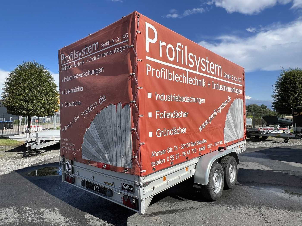 KOCH 10.26 mit Spriegel und Plane Kastenanhänger gebr - Remolque con toldo: foto 2 KOCH 10.26 mit Spriegel und Plane Kastenanhänger gebr - Remolque con toldo: foto 2