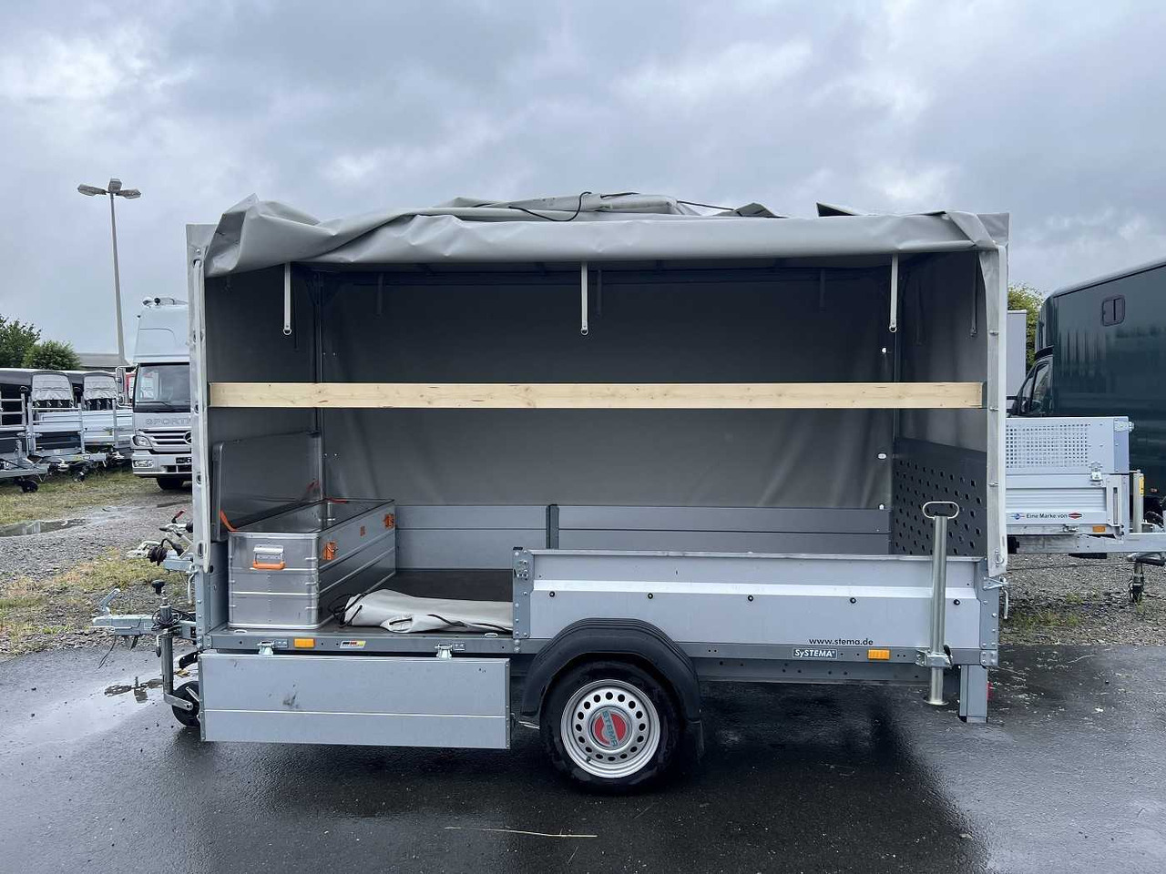 Remolque de coche STEMA Rex 30 Plane Kastenanhänger ungebremst: foto 26