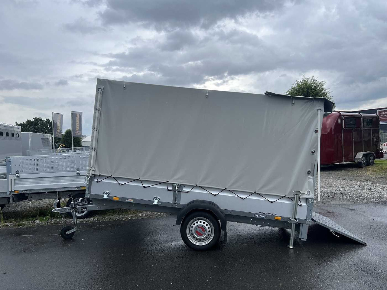 Remolque de coche STEMA Rex 30 Plane Kastenanhänger ungebremst: foto 19