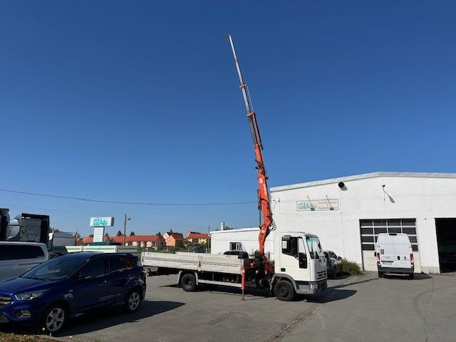 Iveco ML 75 E Pritsche mit Atlas Ladekran 60.1 - Camión caja abierta, Camión grúa: foto 1 Iveco ML 75 E Pritsche mit Atlas Ladekran 60.1 - Camión caja abierta, Camión grúa: foto 1