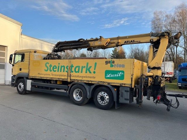 MAN TGS 26.400 Baustoff LKW mit Ladekran Atlas 210.2 - Camión caja abierta, Camión grúa: foto 4 MAN TGS 26.400 Baustoff LKW mit Ladekran Atlas 210.2 - Camión caja abierta, Camión grúa: foto 4