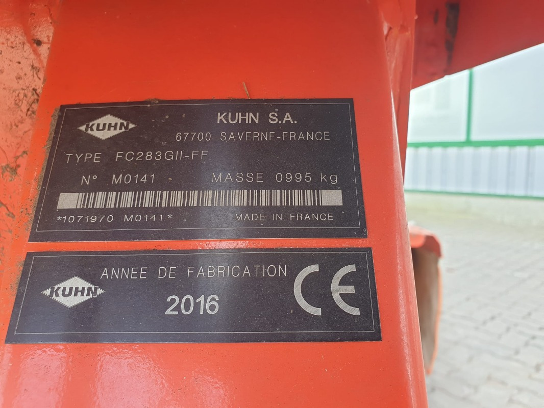 Kuhn FC 283 G-II FF LIFTCONTROL - Segadora: foto 2 Kuhn FC 283 G-II FF LIFTCONTROL - Segadora: foto 2