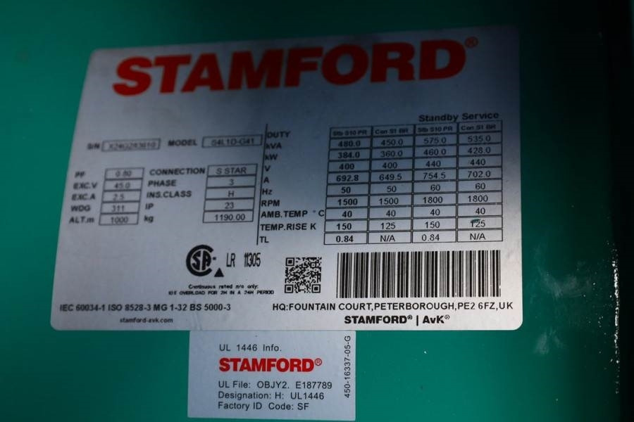 Generador industriale Cummins C450D5Q Declaration of Conformity, Diesel, 450kVA,: foto 13