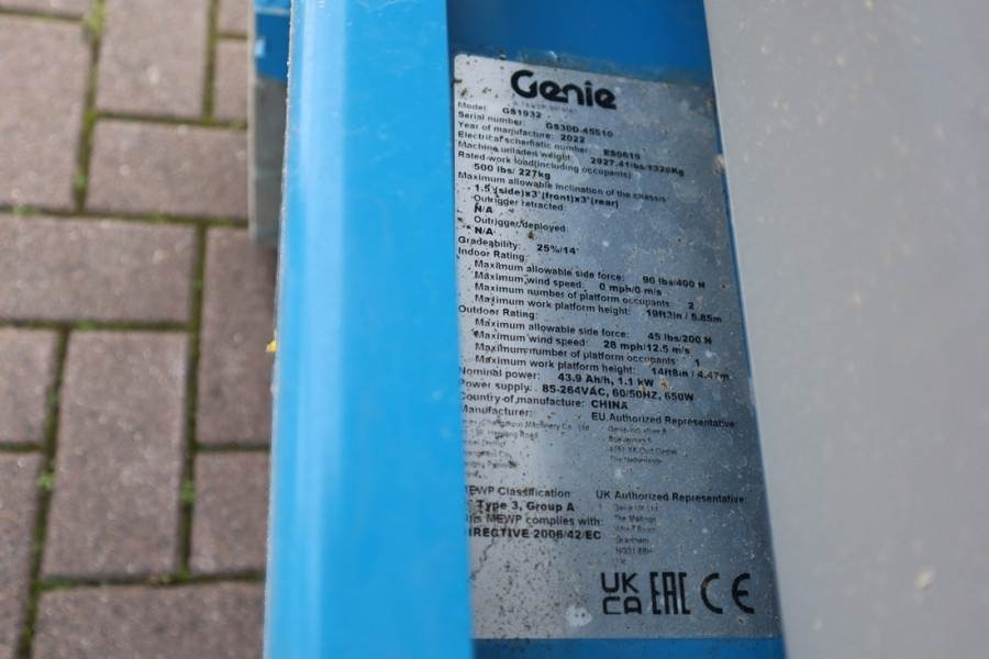 Plataforma de tijeras Genie GS1932 E-Drive New And Available Directly From Sto: foto 7 Plataforma de tijeras Genie GS1932 E-Drive New And Available Directly From Sto: foto 7