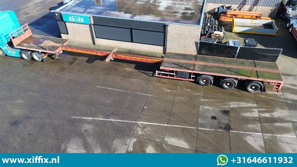 Broshuis 3-ass. Vlakke dubbel 2x uitschuifbare oplegger - Semirremolque plataforma/ Caja abierta: foto 2 Broshuis 3-ass. Vlakke dubbel 2x uitschuifbare oplegger - Semirremolque plataforma/ Caja abierta: foto 2