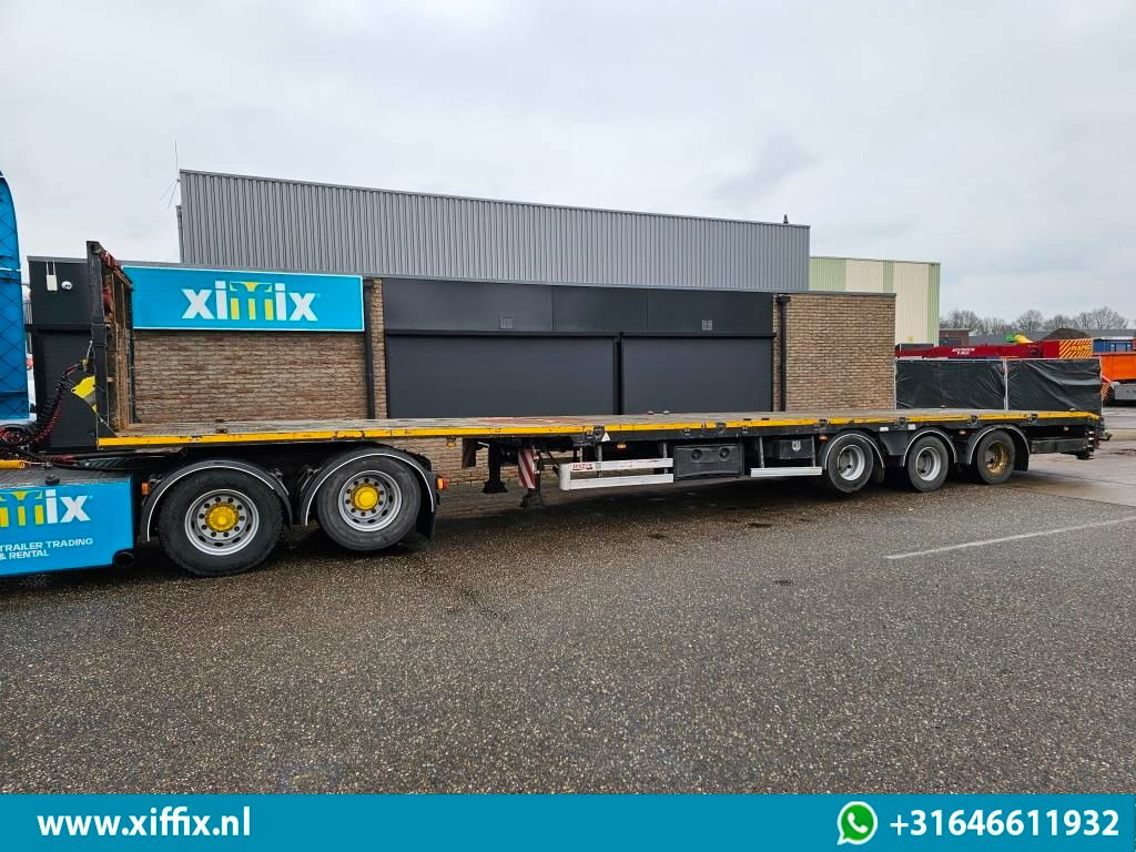 ES-GE 3-ass. Vlakke uitschuifbare Mega oplegger / Naloop gestuurd - Semirremolque plataforma/ Caja abierta: foto 5 ES-GE 3-ass. Vlakke uitschuifbare Mega oplegger / Naloop gestuurd - Semirremolque plataforma/ Caja abierta: foto 5