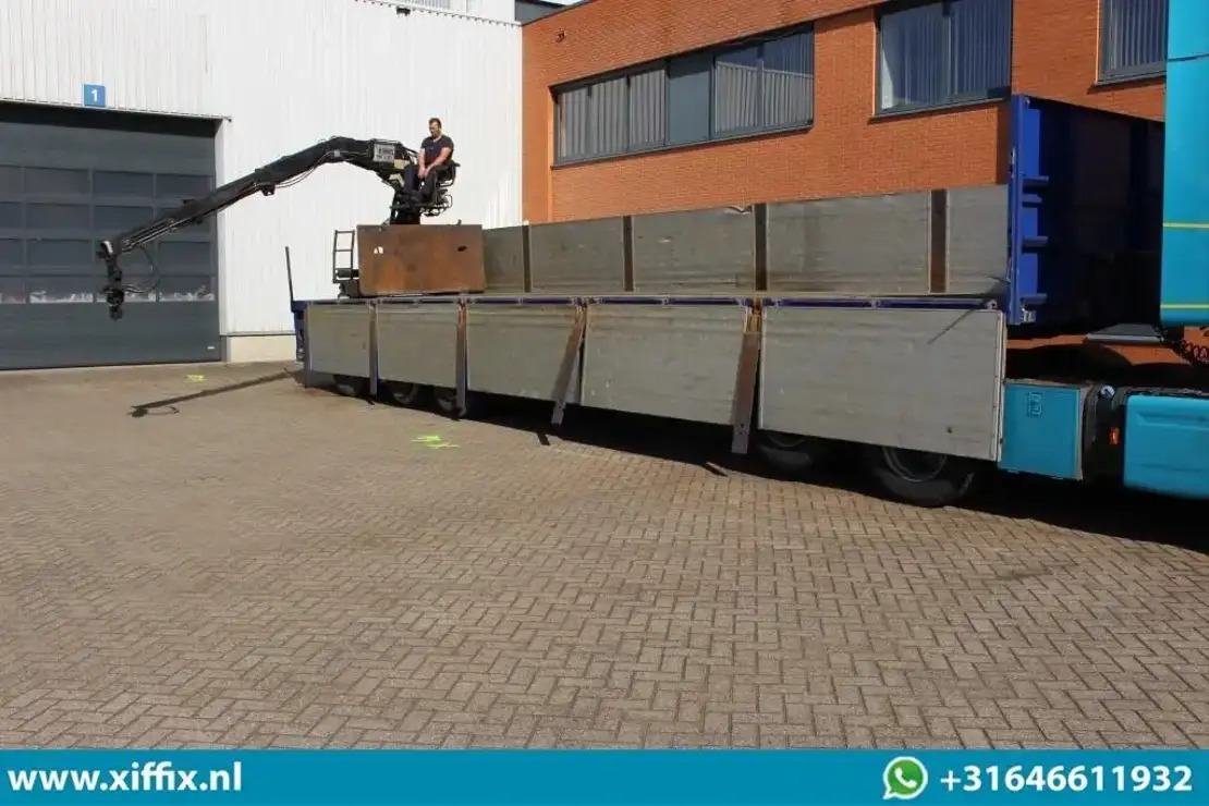 Floor 3-ass. Steenoplegger met Kennis 14 ton/mtr. Kraan / 13425 - Semirremolque plataforma/ Caja abierta: foto 5 Floor 3-ass. Steenoplegger met Kennis 14 ton/mtr. Kraan / 13425 - Semirremolque plataforma/ Caja abierta: foto 5