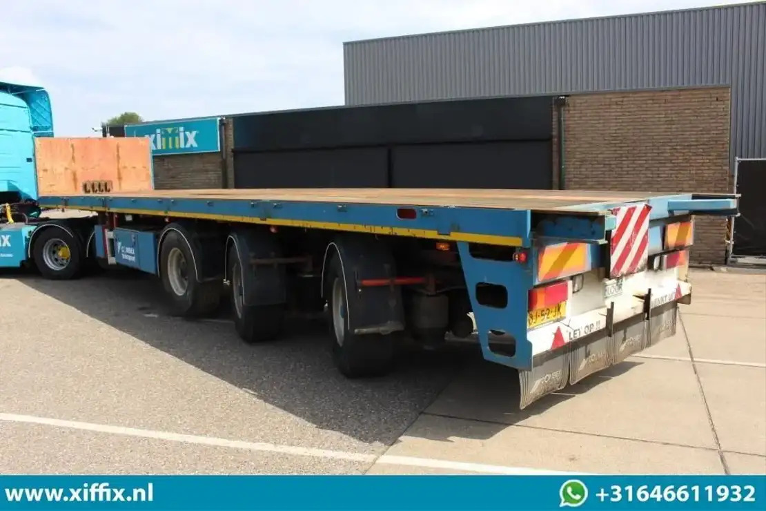 Floor 3-ass. Vlakke uitschuifbare oplegger / 2x gestuurd / 13908 - Semirremolque plataforma/ Caja abierta: foto 3 Floor 3-ass. Vlakke uitschuifbare oplegger / 2x gestuurd / 13908 - Semirremolque plataforma/ Caja abierta: foto 3