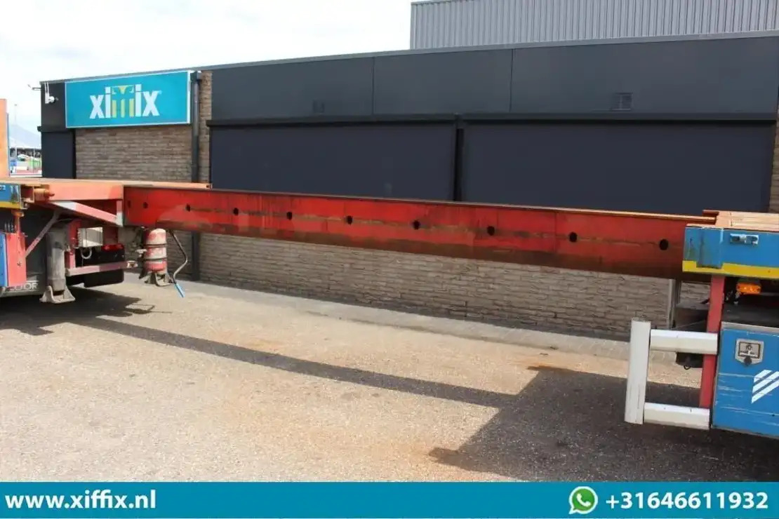 Floor 3-ass. Vlakke uitschuifbare oplegger / 2x gestuurd / 13908 - Semirremolque plataforma/ Caja abierta: foto 4 Floor 3-ass. Vlakke uitschuifbare oplegger / 2x gestuurd / 13908 - Semirremolque plataforma/ Caja abierta: foto 4