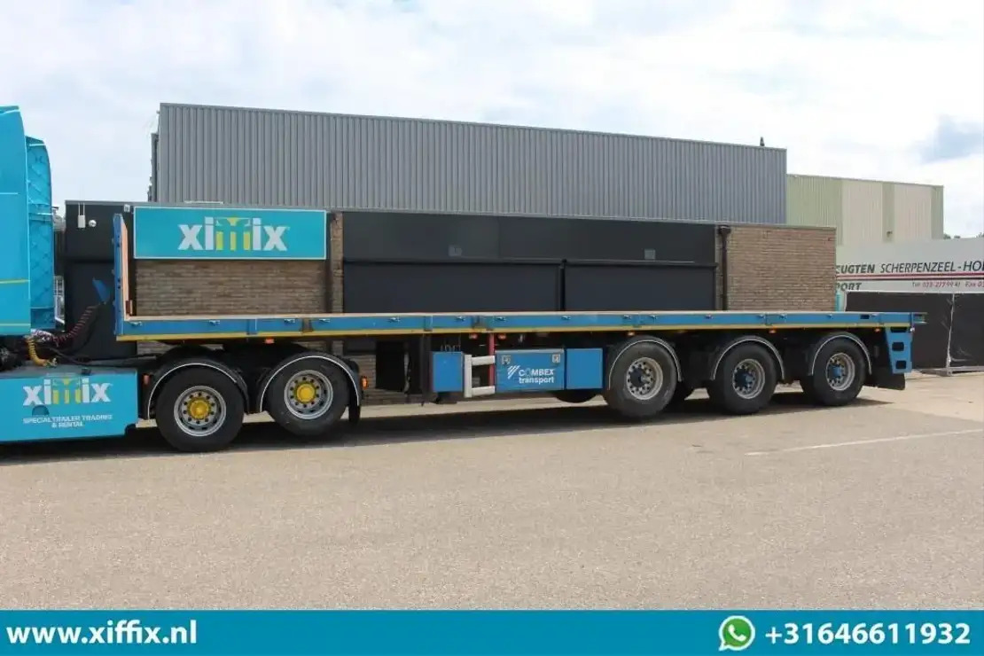 Floor 3-ass. Vlakke uitschuifbare oplegger / 2x gestuurd / 13908 - Semirremolque plataforma/ Caja abierta: foto 5 Floor 3-ass. Vlakke uitschuifbare oplegger / 2x gestuurd / 13908 - Semirremolque plataforma/ Caja abierta: foto 5