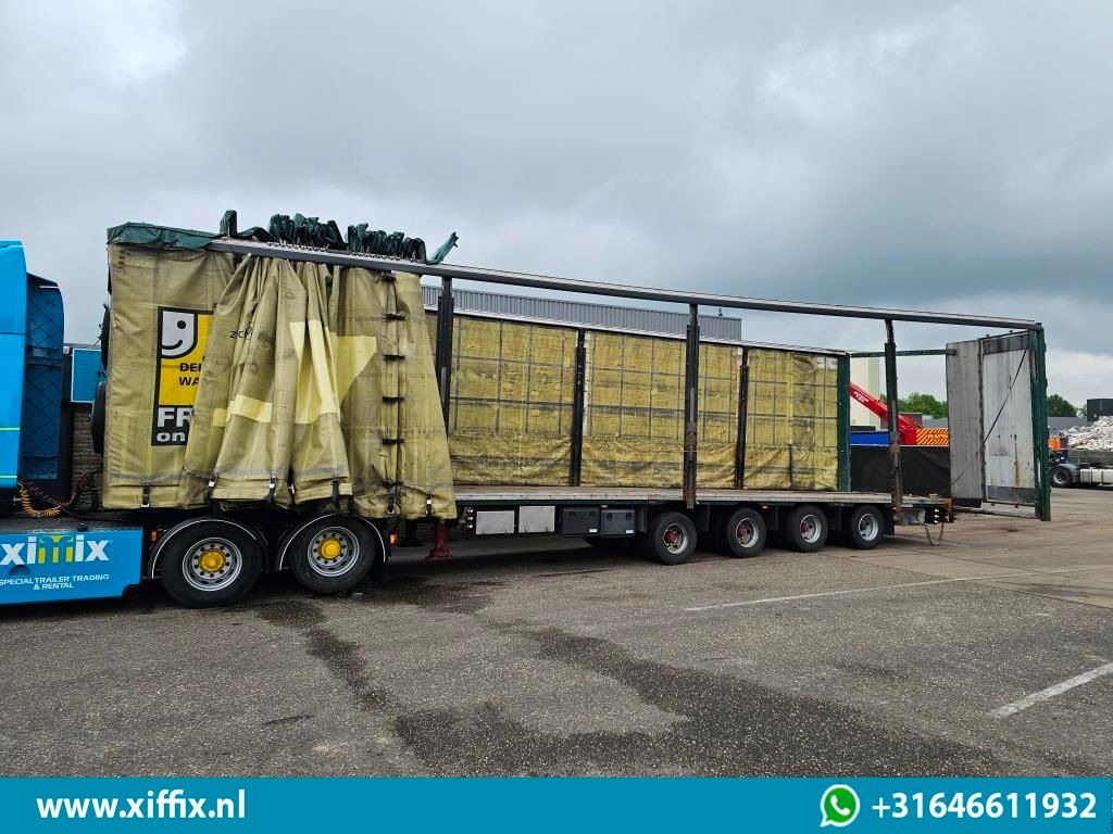 Meusburger 4-ass. Vlakke Mega oplegger met elektrische huifopbouw / 2x naloop ge - Semirremolque plataforma/ Caja abierta: foto 5 Meusburger 4-ass. Vlakke Mega oplegger met elektrische huifopbouw / 2x naloop ge - Semirremolque plataforma/ Caja abierta: foto 5