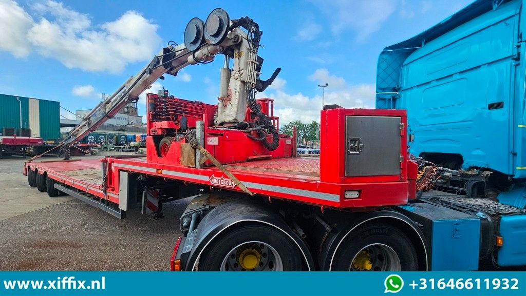 Nooteboom 3-ass. Uitschuifbare semi dieplader met Hiab 22 ton/mtr. Kraan / 3x gestuurd - Semirremolque góndola rebajadas: foto 4 Nooteboom 3-ass. Uitschuifbare semi dieplader met Hiab 22 ton/mtr. Kraan / 3x gestuurd - Semirremolque góndola rebajadas: foto 4