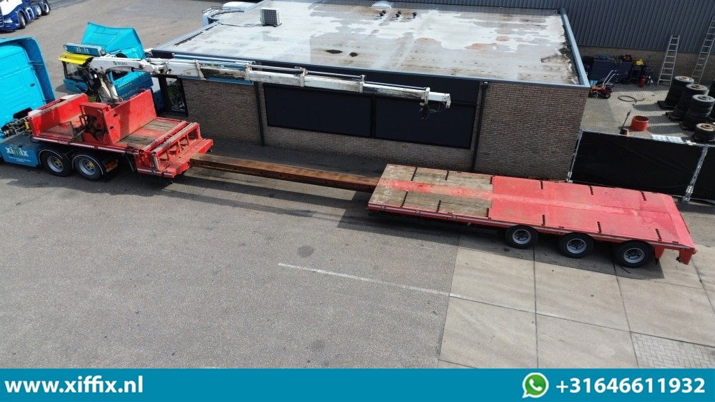 Nooteboom 3-ass. Uitschuifbare semi dieplader met Hiab 22 ton/mtr. Kraan / 3x gestuurd - Semirremolque góndola rebajadas: foto 2 Nooteboom 3-ass. Uitschuifbare semi dieplader met Hiab 22 ton/mtr. Kraan / 3x gestuurd - Semirremolque góndola rebajadas: foto 2