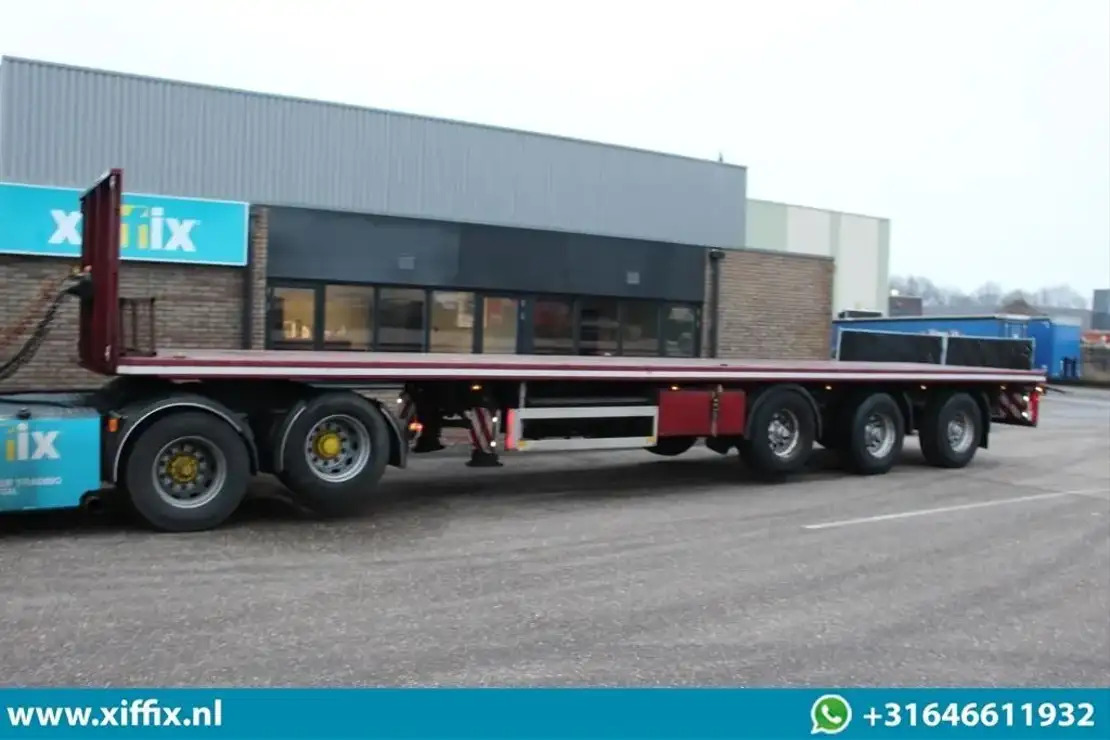 Pacton 3-ass. Vlakke oplegger / 2x gestuurd / 13647 - Semirremolque plataforma/ Caja abierta: foto 4 Pacton 3-ass. Vlakke oplegger / 2x gestuurd / 13647 - Semirremolque plataforma/ Caja abierta: foto 4