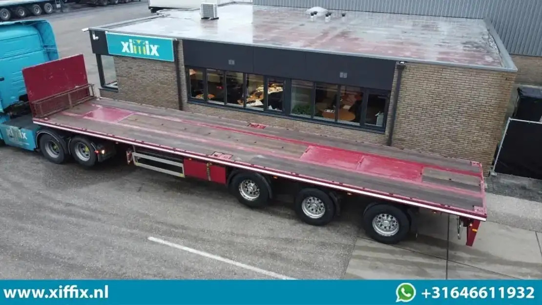 Pacton 3-ass. Vlakke oplegger / 2x gestuurd / 13647 - Semirremolque plataforma/ Caja abierta: foto 1 Pacton 3-ass. Vlakke oplegger / 2x gestuurd / 13647 - Semirremolque plataforma/ Caja abierta: foto 1