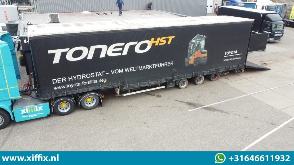 Wiese 3-ass. Semi dieplader met huifopbouw / Wiese 9 tons laadklep - Semirremolque góndola rebajadas: foto 1 Wiese 3-ass. Semi dieplader met huifopbouw / Wiese 9 tons laadklep - Semirremolque góndola rebajadas: foto 1