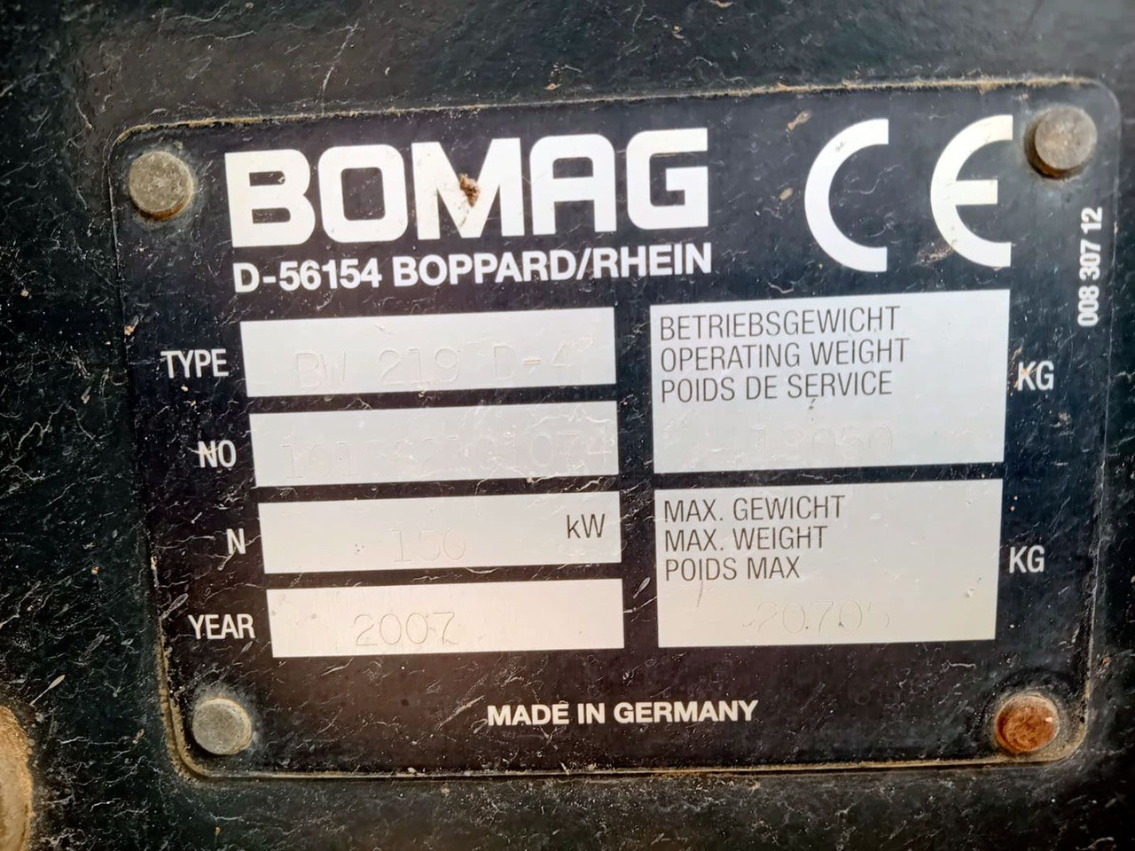 BOMAG BW219D4 - Compactador: foto 3 BOMAG BW219D4 - Compactador: foto 3