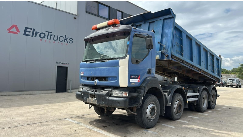 Renault KERAX 420 (BOITE MANUELLE / MANUAL GEARBOX / LAMES / GRAND PONT / GRAND BENNE) - Camión volquete: foto 1 Renault KERAX 420 (BOITE MANUELLE / MANUAL GEARBOX / LAMES / GRAND PONT / GRAND BENNE) - Camión volquete: foto 1