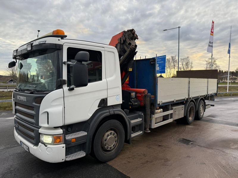 Scania P310 - Camión caja abierta, Camión grúa: foto 1 Scania P310 - Camión caja abierta, Camión grúa: foto 1