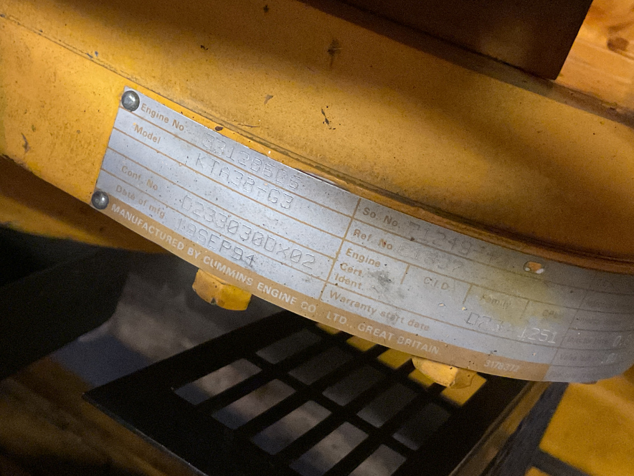 Cummins KTA38G3, 1000KVA Generatorset. Low hours and complete. - Generador industriale: foto 5 Cummins KTA38G3, 1000KVA Generatorset. Low hours and complete. - Generador industriale: foto 5