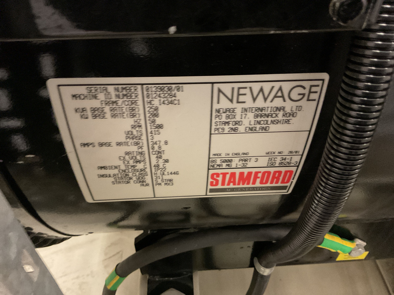 Perkins 250KVA, low standby hours and very complete. - Generador industriale: foto 5 Perkins 250KVA, low standby hours and very complete. - Generador industriale: foto 5