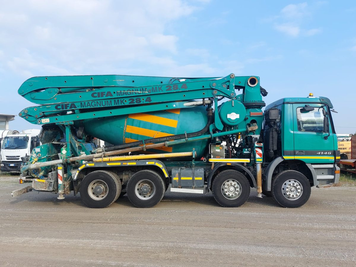 MERCEDES ACTROS 4146 CIFA MK28.4 - Camión hormigonera con bomba: foto 5 MERCEDES ACTROS 4146 CIFA MK28.4 - Camión hormigonera con bomba: foto 5