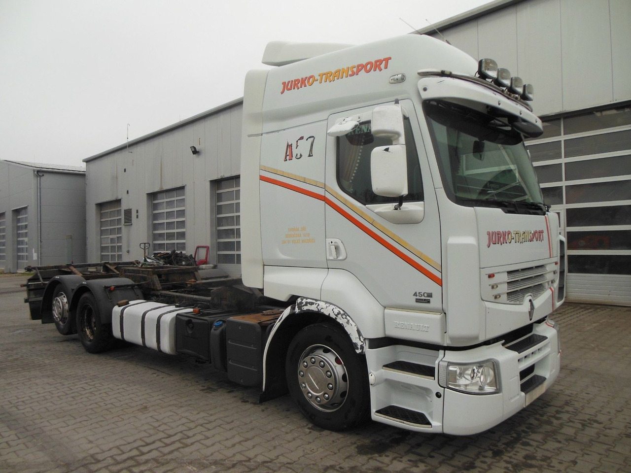 Renault PREMIUM DXI 450.25, 6X2, BDF, MANUELL!!! - Camión portacontenedore/ Intercambiable: foto 2 Renault PREMIUM DXI 450.25, 6X2, BDF, MANUELL!!! - Camión portacontenedore/ Intercambiable: foto 2