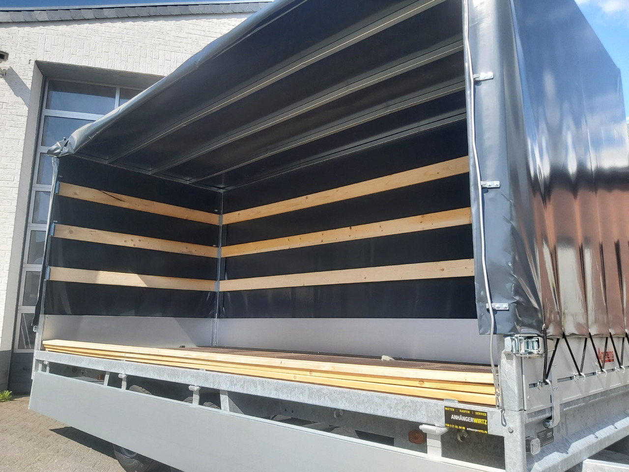 Anssems Hochlader PSX - S 3000 405x178x30cm 180cm Hochplane grau (XL) 3000kg Aktion - Remolque con toldo: foto 4 Anssems Hochlader PSX - S 3000 405x178x30cm 180cm Hochplane grau (XL) 3000kg Aktion - Remolque con toldo: foto 4