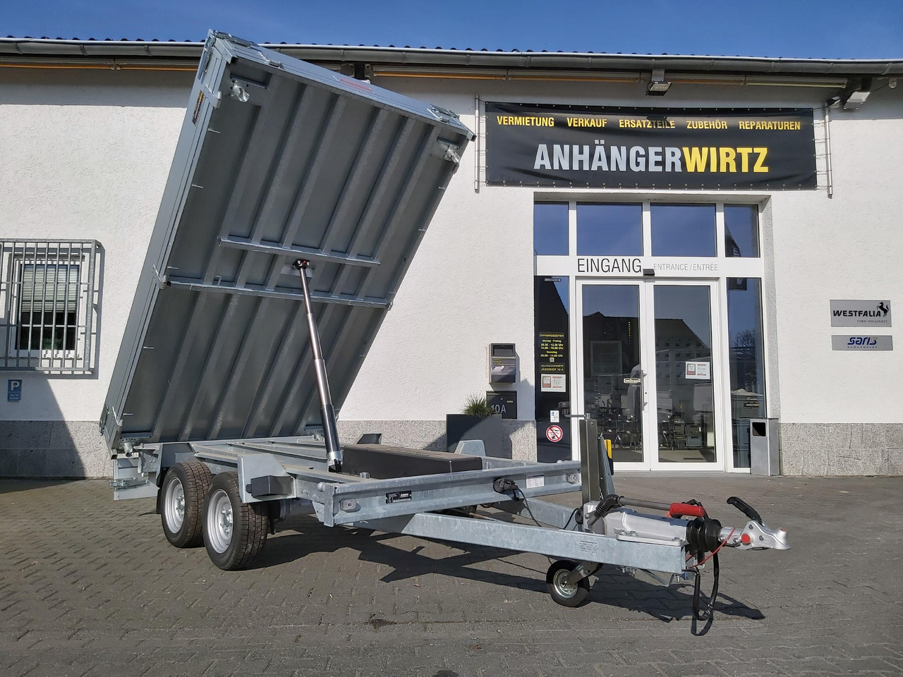 Anssems Kipper KSX 3500 Elektrisch 305x178x35cm Stahlboden niedrig Fahrgestell 3500kg - Remolque volquete: foto 2 Anssems Kipper KSX 3500 Elektrisch 305x178x35cm Stahlboden niedrig Fahrgestell 3500kg - Remolque volquete: foto 2