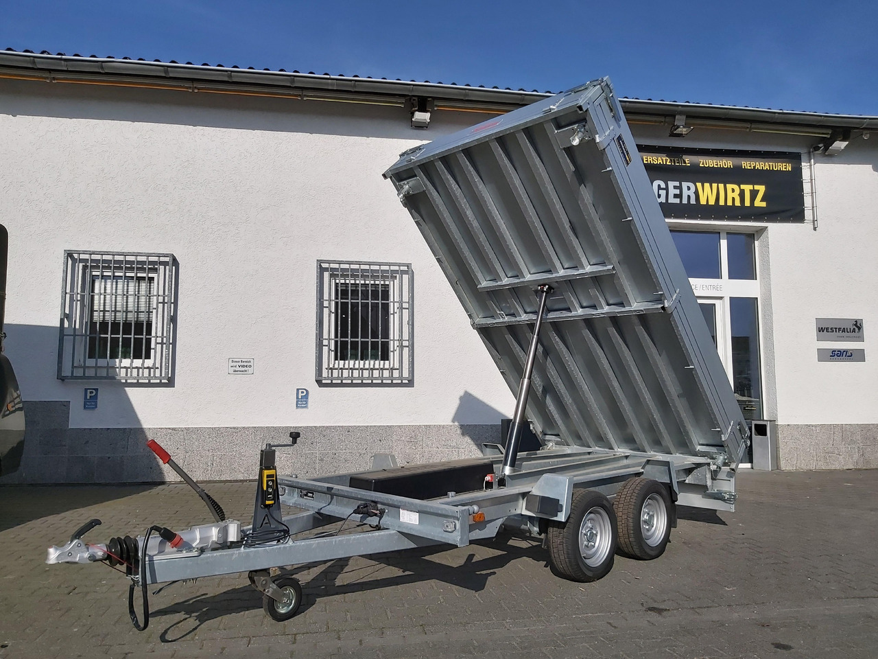 Anssems Kipper KSX 3500 Elektrisch 305x178x35cm Stahlboden niedrig Fahrgestell 3500kg - Remolque volquete: foto 1 Anssems Kipper KSX 3500 Elektrisch 305x178x35cm Stahlboden niedrig Fahrgestell 3500kg - Remolque volquete: foto 1