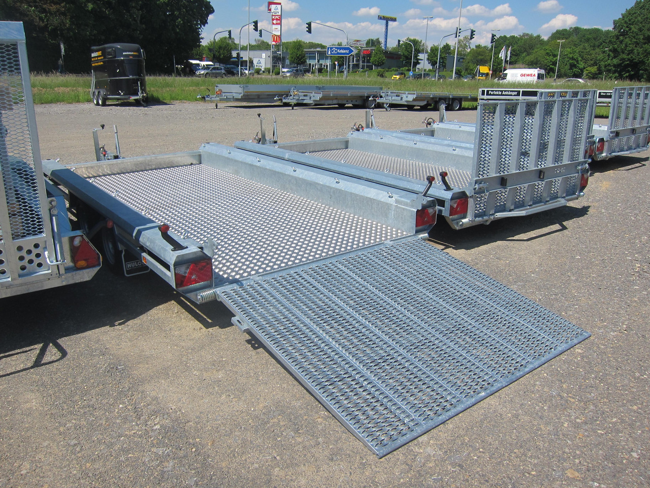 HULCO TERRAX Aluboden 394x180x27cm Heckrampe 150cm (XL) 3000kg - Remolque porta maquinaria: foto 5 HULCO TERRAX Aluboden 394x180x27cm Heckrampe 150cm (XL) 3000kg - Remolque porta maquinaria: foto 5