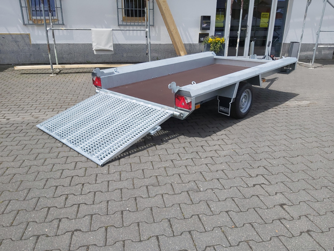 HULCO TERRAX Basic 294x150x27cm Heckrampe 100cm (M) 12" 1800kg - Remolque porta maquinaria: foto 3 HULCO TERRAX Basic 294x150x27cm Heckrampe 100cm (M) 12" 1800kg - Remolque porta maquinaria: foto 3