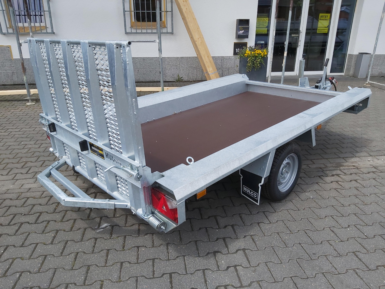 HULCO TERRAX Basic 294x150x27cm Heckrampe 100cm (M) 12" 1800kg - Remolque porta maquinaria: foto 4 HULCO TERRAX Basic 294x150x27cm Heckrampe 100cm (M) 12" 1800kg - Remolque porta maquinaria: foto 4