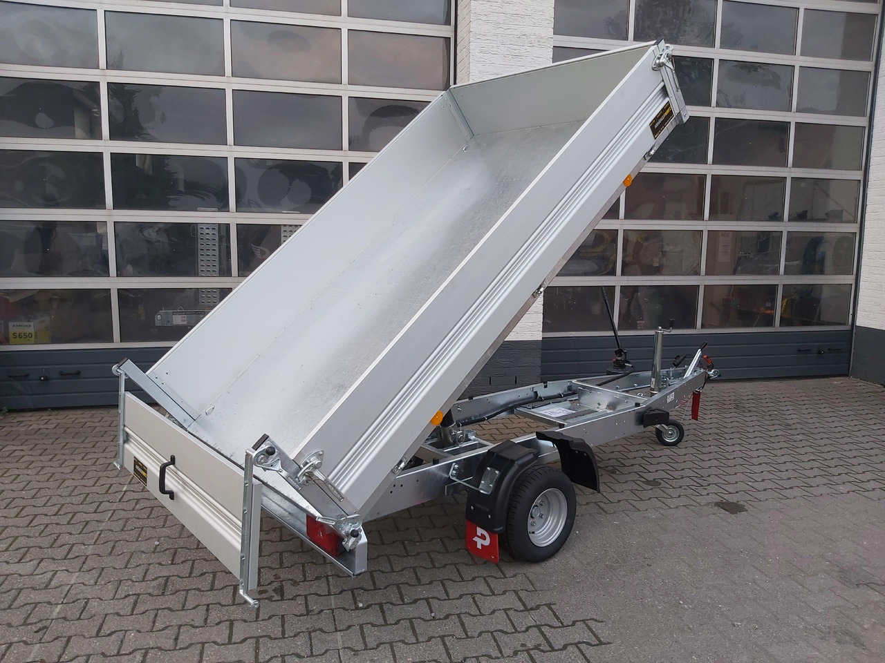Pongratz Kipper RK 2600/15 G-AL 260x151x36cm Stahlboden Pendelklappe 10" 1500kg Aktion - Remolque volquete: foto 5 Pongratz Kipper RK 2600/15 G-AL 260x151x36cm Stahlboden Pendelklappe 10" 1500kg Aktion - Remolque volquete: foto 5