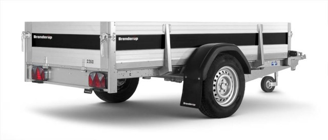 Brenderup Tieflader 2260AUB750 Alu, 0,75 to. 2580x1280x400mm - Remolque de coche: foto 4 Brenderup Tieflader 2260AUB750 Alu, 0,75 to. 2580x1280x400mm - Remolque de coche: foto 4