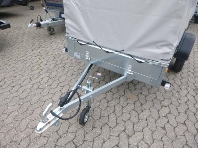 Brenderup Tieflader 2270SUB750 Stahl, 0,75 to. 2700x1300x270mm mit Hochplane 105 cm Lichte Höhe - Remolque de coche: foto 2 Brenderup Tieflader 2270SUB750 Stahl, 0,75 to. 2700x1300x270mm mit Hochplane 105 cm Lichte Höhe - Remolque de coche: foto 2