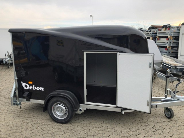 Cheval Liberte Debon Cargo 2 Poly + Türe schwarz Aluräder 1300 kg, 100 km/h, 300x155x168cm - Remolque caja cerrada: foto 3 Cheval Liberte Debon Cargo 2 Poly + Türe schwarz Aluräder 1300 kg, 100 km/h, 300x155x168cm - Remolque caja cerrada: foto 3