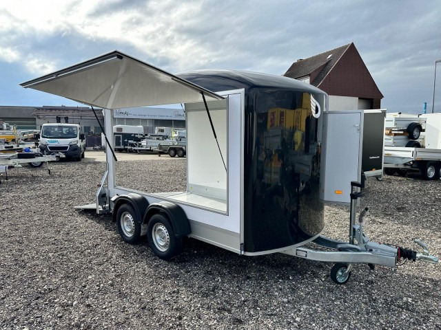 Cheval Liberte Debon Roadster 500 Sandwich Verkaufsklappe 2600 kg, 100 km/h, 320x167x200cm - Remolque caja cerrada: foto 1 Cheval Liberte Debon Roadster 500 Sandwich Verkaufsklappe 2600 kg, 100 km/h, 320x167x200cm - Remolque caja cerrada: foto 1