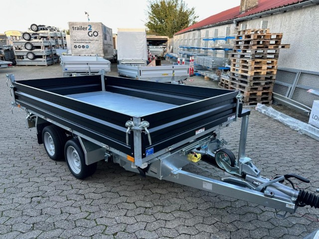 Humbaur 3-Seitenkipper HTK 3500.31 Alu Parabel , 3140 x 1750 x 350 mm, 3,5 to. - Remolque volquete: foto 1 Humbaur 3-Seitenkipper HTK 3500.31 Alu Parabel , 3140 x 1750 x 350 mm, 3,5 to. - Remolque volquete: foto 1