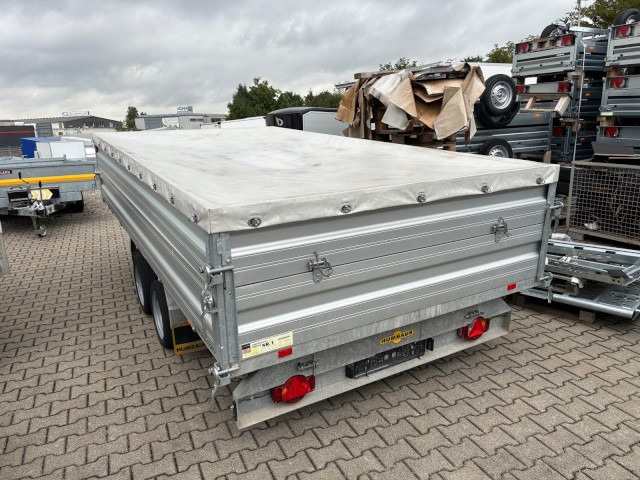 Humbaur 3-Seitenkipper HTK 3500.41 Alu mit BW-Aufsatz, 4100 x 2100 x 350 mm, 3,5 to. - Remolque volquete: foto 1 Humbaur 3-Seitenkipper HTK 3500.41 Alu mit BW-Aufsatz, 4100 x 2100 x 350 mm, 3,5 to. - Remolque volquete: foto 1