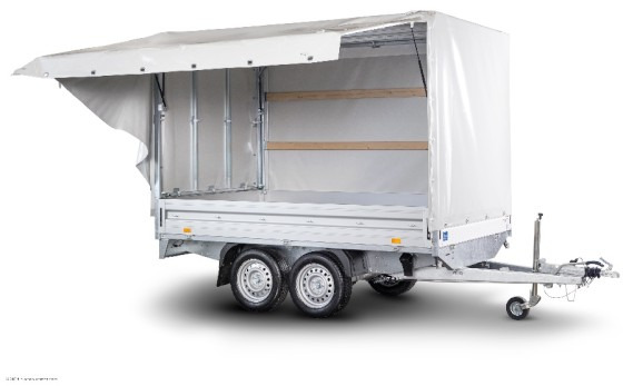 Humbaur HT 253118 Hochlader 2,5 to. mit Aussteller - Remolque venta ambulante: foto 1 Humbaur HT 253118 Hochlader 2,5 to. mit Aussteller - Remolque venta ambulante: foto 1