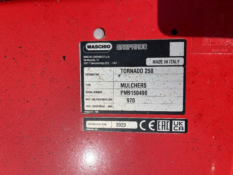Maschio Tornado 280 - Maquinaria agrícola: foto 5 Maschio Tornado 280 - Maquinaria agrícola: foto 5
