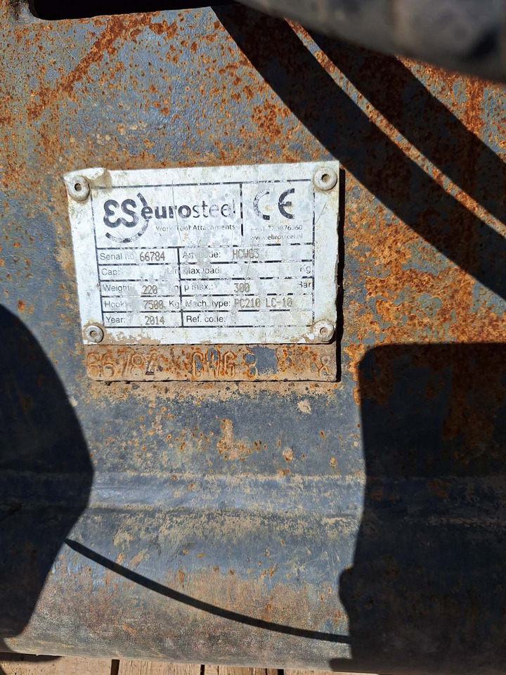 Eurosteel HCWG3 Verachtert - Acoplamiento rápido para Maquinaria de construcción: foto 5 Eurosteel HCWG3 Verachtert - Acoplamiento rápido para Maquinaria de construcción: foto 5