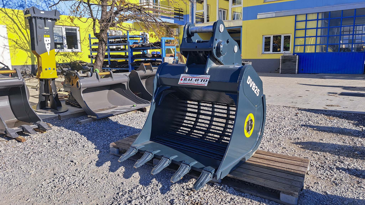 Screening bucket DVB25 1200 mm UNI80 for 18-22 ton excavators - Cuchara para clasificación para Excavadora: foto 1 Screening bucket DVB25 1200 mm UNI80 for 18-22 ton excavators - Cuchara para clasificación para Excavadora: foto 1
