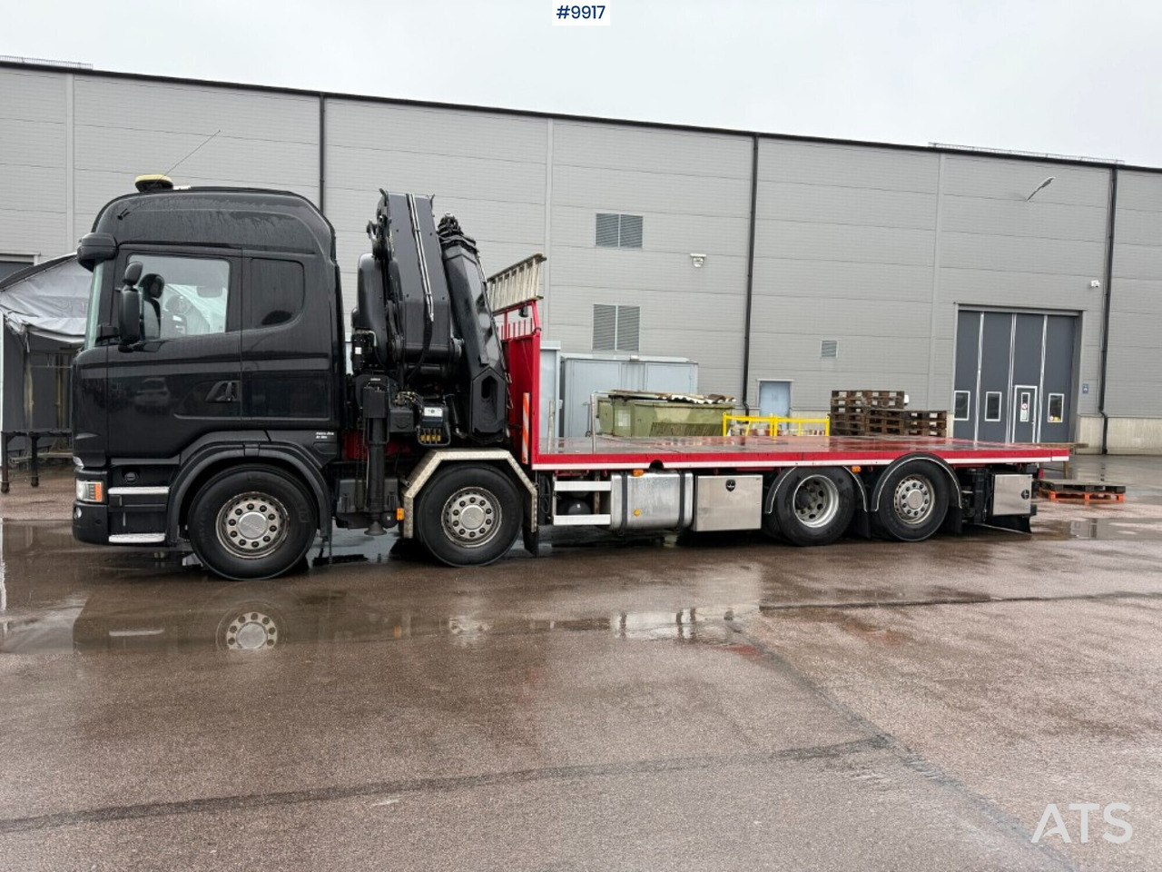 Crane truck/Flatbed truck Scania R520 8X2*6 HIAB XS 855E-8 HIPRO - Camión caja abierta, Camión grúa: foto 2 Crane truck/Flatbed truck Scania R520 8X2*6 HIAB XS 855E-8 HIPRO - Camión caja abierta, Camión grúa: foto 2